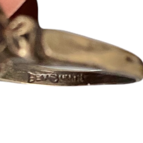 Vtg 50’s HAILPARN & CO., H. 4ct Natural Green Amethyst 10KH Ring - Picture 9 of 10